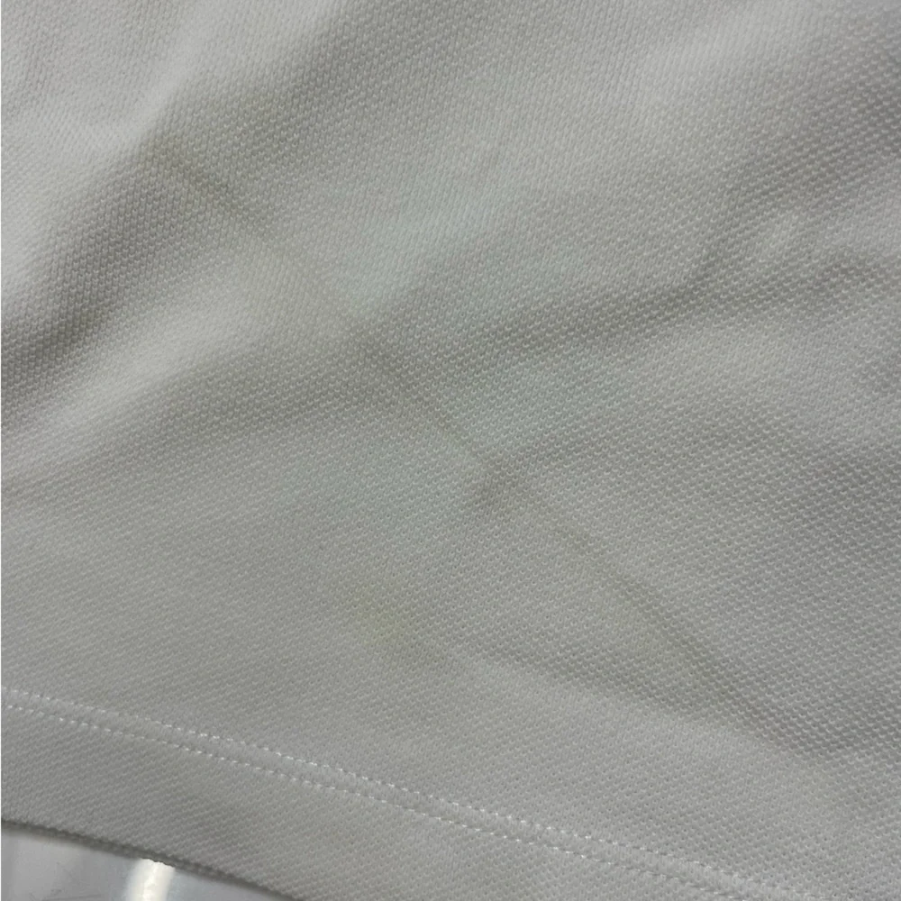 Moncler White Polo Shirt with Black and Red Logo - Picture 3 of 10